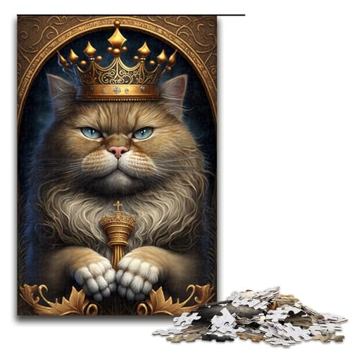 1000-teiliges Puzzle für Erwachsene, Katzen-Denkspiel, einzigartiges Geburtstagsspiel (Größe 50 x 75 cm) von WGLINGX