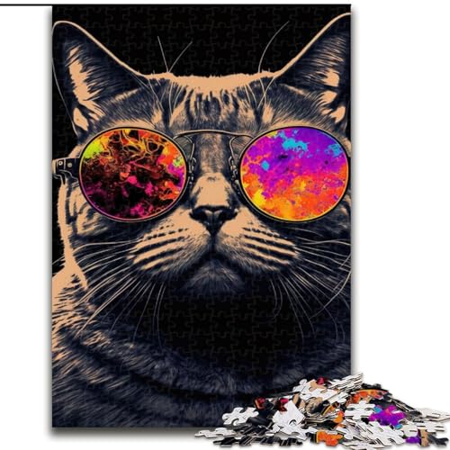 1000-teiliges Puzzle für Erwachsene, Katzen-Neon-Holzpuzzle, Spaß für die ganze Familie, Basteln, perfekt für Geburtstage, Feiertage, Größe 50x75cm 1000-teiliges Puzzle für Erwachsene, Katzen-Neon-Holzpuzzle, Spaß für die ganze Familie, Basteln, perfekt für Geburtstage, Feiertage, Größe 50x75cm von WGLINGX