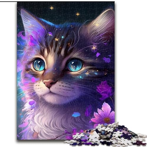 1000-teiliges Puzzle für Erwachsene, Katzen-Puzzle aus Pappe, lehrreiches und unterhaltsames Indoor-Spiel für die Inneneinrichtung (Größe 26x38cm) von WGLINGX