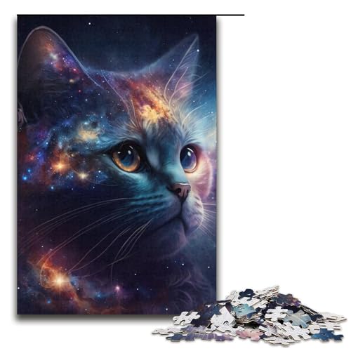 1000-teiliges Puzzle für Erwachsene, Katzen-Puzzle zur Heimdekoration für Jugendliche ab 14 Jahren, 38,1 x 26,9 cm 1000-teiliges Puzzle für Erwachsene, Katzen-Puzzle zur Heimdekoration für Jugendliche ab 14 Jahren, 38,1 x 26,9 cm von WGLINGX