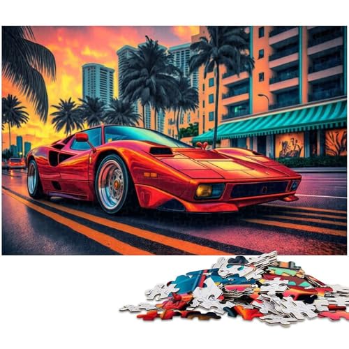 1000-teiliges Puzzle für Erwachsene, Klassische Sportwagen-Puzzles zum Lernen aus Holz, pädagogisches Spielzeug, Größe 50 x 75 cm 1000-teiliges Puzzle für Erwachsene, Klassische Sportwagen-Puzzles zum Lernen aus Holz, pädagogisches Spielzeug, Größe 50 x 75 cm von WGLINGX