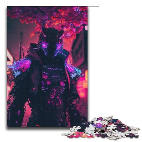 1000-teiliges Puzzle für Erwachsene, Krieger-Spielzeug, Lernspiele, Stressabbau, Analyse und Logik (Größe 38 x 26 cm) von WGLINGX