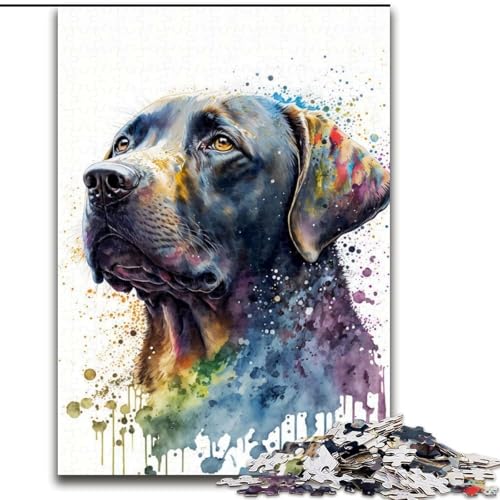 1000-teiliges Puzzle für Erwachsene, Labrador, Holzpuzzle, Spaß für die ganze Familie, Basteln, perfekt für Geburtstage, Feiertage, Größe 50x75cm 1000-teiliges Puzzle für Erwachsene, Labrador, Holzpuzzle, Spaß für die ganze Familie, Basteln, perfekt für Geburtstage, Feiertage, Größe 50x75cm von WGLINGX