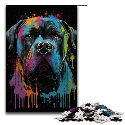 1000-teiliges Puzzle für Erwachsene, Labrador-Puzzles für Holzpuzzles, Spielzeug, Denkspiel (Größe 50 x 75 cm) von WGLINGX