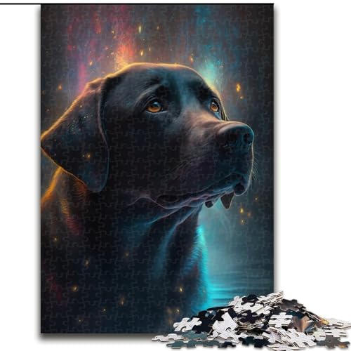 1000-teiliges Puzzle für Erwachsene, Labrador Retriever-Hund, Puzzle für Erwachsene, 1000 Teile, Lernspielzeug, Größe 50x75cm von WGLINGX
