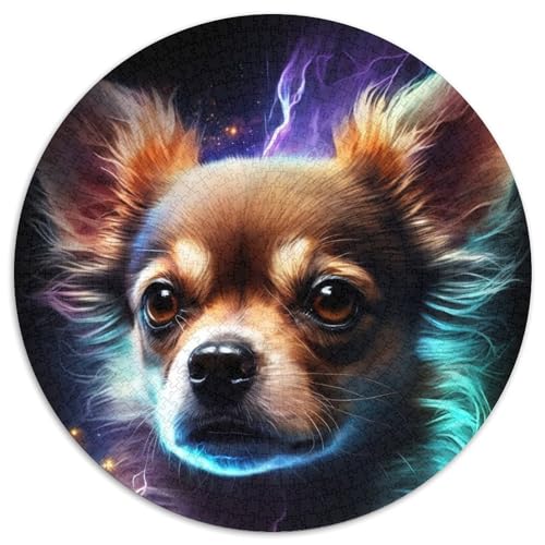 1000-teiliges Puzzle für Erwachsene, Lightning Chihuahua, anspruchsvolles Denkspiel für Teenager, unterhaltsames interaktives Spiel für die ganze Familie, 1000 Teile (67,5x67,5cm) von WGLINGX