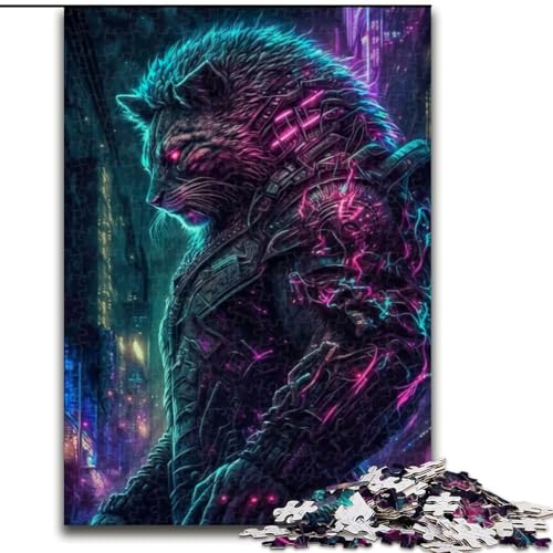 1000-teiliges Puzzle für Erwachsene, Löwe, Mensch, 1000 Teile, anspruchsvolles Denkspiel für Teenager, perfekt als Heimdekoration oder Geschenk, Größe 50x75cm von WGLINGX