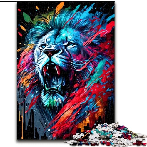 1000-teiliges Puzzle für Erwachsene, Löwe. 1000-teiliges Puzzle für Erwachsene, ideales Urlaubs- oder Geburtstagsgeschenk, Partyspiel, Spielzeug, Größe 26x38cm 1000-teiliges Puzzle für Erwachsene, Löwe. 1000-teiliges Puzzle für Erwachsene, ideales Urlaubs- oder Geburtstagsgeschenk, Partyspiel, Spielzeug, Größe 26x38cm von WGLINGX