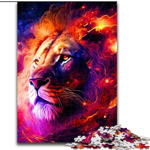 1000-teiliges Puzzle für Erwachsene, Löwen-Puzzle, 1000 Teile für Erwachsene, Spielzeug, Geschenk, pädagogisches, intellektuelles, entspannendes Spaßspiel für die ganze Familie, Größe 26x38cm von WGLINGX
