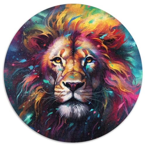 1000-teiliges Puzzle für Erwachsene, Löwen-Puzzle, anspruchsvolles Denkspiel für Teenager, unterhaltsames interaktives Spiel für die ganze Familie, 1000 Teile (67,5x67,5cm) von WGLINGX
