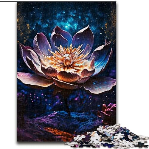 1000-teiliges Puzzle für Erwachsene, Lotusblumen-Magie-Puzzle, 1000 Teile, anspruchsvolles Denkspiel für Teenager, perfekt als Heimdekoration oder Geschenk, Größe 26x38cm 1000-teiliges Puzzle für Erwachsene, Lotusblumen-Magie-Puzzle, 1000 Teile, anspruchsvolles Denkspiel für Teenager, perfekt als Heimdekoration oder Geschenk, Größe 26x38cm von WGLINGX
