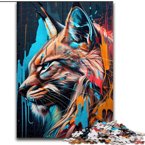 1000-teiliges Puzzle für Erwachsene, Lynx Panorama-Set, Links, Papppuzzle, Familienspaß, Basteln, perfekt für Geburtstage, Feiertage, Größe 26x38cm 1000-teiliges Puzzle für Erwachsene, Lynx Panorama-Set, Links, Papppuzzle, Familienspaß, Basteln, perfekt für Geburtstage, Feiertage, Größe 26x38cm von WGLINGX