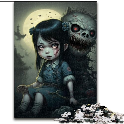 1000-teiliges Puzzle für Erwachsene, Manga-Zombie, Holzpuzzle für Erwachsene, Weihnachten, Halloween, Muttertag, Neujahr, Ostergeschenk (Größe 26x38cm) von WGLINGX