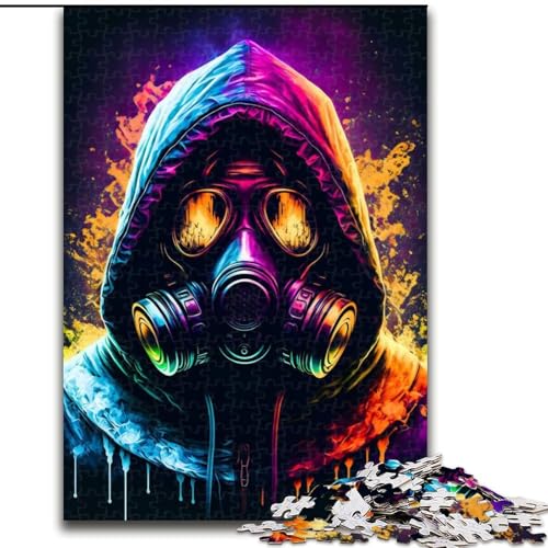 1000-teiliges Puzzle für Erwachsene, Maskiertes Puzzle, 1000 Teile für Erwachsene, Spielzeug, Geschenk, pädagogisches intellektuelles Dekomprimierungsspaß, Familienspiel, Größe 26x38cm von WGLINGX