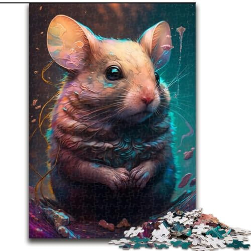 1000-teiliges Puzzle für Erwachsene, Maus-Mal-Puzzle für Erwachsene, 1000 Teile, ideal als Dekoration für Zuhause und Büro, Geburtstag (Größe 26x38cm) von WGLINGX