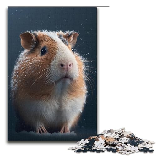 1000-teiliges Puzzle für Erwachsene, Meerschweinchen-Puzzle für Erwachsene, schwieriges und anspruchsvolles Papppuzzle (Größe 38 x 26 cm) von WGLINGX