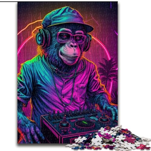 1000-teiliges Puzzle für Erwachsene, Monkey Dj, Holzpuzzle, Weihnachten oder Geburtstage, Größe 50x75cm 1000-teiliges Puzzle für Erwachsene, Monkey Dj, Holzpuzzle, Weihnachten oder Geburtstage, Größe 50x75cm von WGLINGX