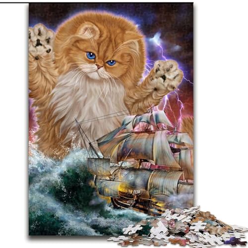 1000-teiliges Puzzle für Erwachsene, Monster, Titan, Katze, Kraken, Puzzle 1000 Teile für Erwachsene, Geburtstagsparty für Männer und Frauen, Größe 26x38cm 1000-teiliges Puzzle für Erwachsene, Monster, Titan, Katze, Kraken, Puzzle 1000 Teile für Erwachsene, Geburtstagsparty für Männer und Frauen, Größe 26x38cm von WGLINGX