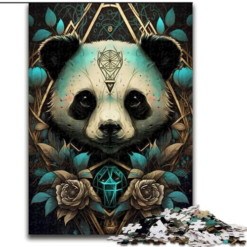 1000-teiliges Puzzle für Erwachsene, Mystischer Panda, 1000-teiliges Puzzle-Geschenk, Geburtstage, Feiertage und zur Heimdekoration, Größe 26x38cm 1000-teiliges Puzzle für Erwachsene, Mystischer Panda, 1000-teiliges Puzzle-Geschenk, Geburtstage, Feiertage und zur Heimdekoration, Größe 26x38cm von WGLINGX