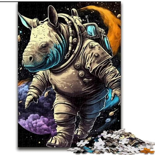 1000-teiliges Puzzle für Erwachsene, Nashorn-Mythologie, 1000-teiliges Puzzle für Erwachsene, ideales Urlaubs- oder Geburtstagsgeschenk, Partyspiel-Spielzeug, Größe 26x38cm 1000-teiliges Puzzle für Erwachsene, Nashorn-Mythologie, 1000-teiliges Puzzle für Erwachsene, ideales Urlaubs- oder Geburtstagsgeschenk, Partyspiel-Spielzeug, Größe 26x38cm von WGLINGX