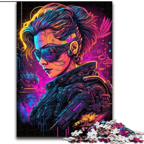 1000-teiliges Puzzle für Erwachsene, Neon-Roboter, Puzzle für Erwachsene, 1000 Teile, Lernspielzeug, Größe 26x38cm 1000-teiliges Puzzle für Erwachsene, Neon-Roboter, Puzzle für Erwachsene, 1000 Teile, Lernspielzeug, Größe 26x38cm von WGLINGX