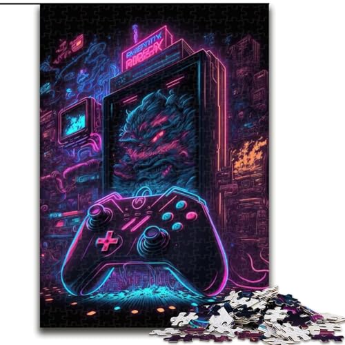 1000-teiliges Puzzle für Erwachsene, Neon-Spiel, 1000 Teile, anspruchsvolles Denkspiel für Teenager, perfekt als Heimdekoration oder Geschenk, Größe 50x75cm von WGLINGX