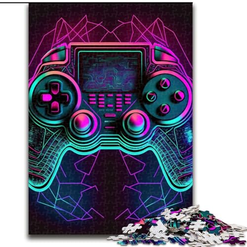 1000-teiliges Puzzle für Erwachsene, Neon-Spiel, Papp-Puzzle, herausfordernd und unterhaltsam, Familienaktivität, Größe 26x38cm von WGLINGX