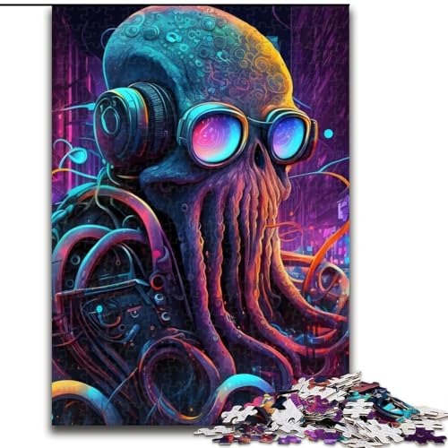 1000-teiliges Puzzle für Erwachsene, Oktopus, Holzpuzzle, interaktives Familienspiel, DIY-Heimdekoration, Gehirn-Herausforderung, Geschenk, Größe 26x38cm 1000-teiliges Puzzle für Erwachsene, Oktopus, Holzpuzzle, interaktives Familienspiel, DIY-Heimdekoration, Gehirn-Herausforderung, Geschenk, Größe 26x38cm von WGLINGX