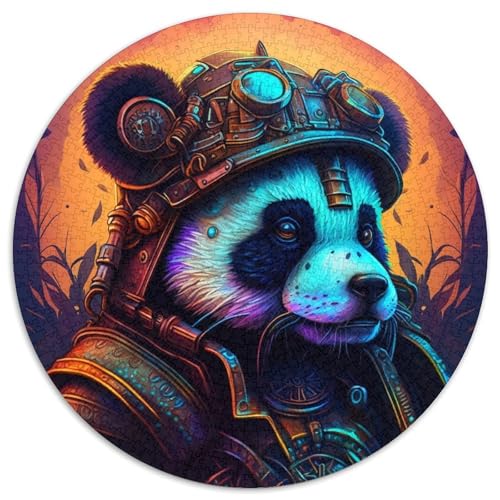 1000-teiliges Puzzle für Erwachsene, Panda-Krieger-Puzzle, anspruchsvolles Denkspiel für Teenager, unterhaltsames interaktives Spiel für die ganze Familie, 1000 Teile (67,5x67,5cm) von WGLINGX