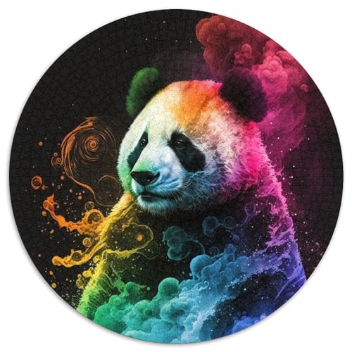 1000-teiliges Puzzle für Erwachsene, Panda-Rauch-Puzzle, anspruchsvolles Denkspiel für Teenager, unterhaltsames interaktives Spiel für die ganze Familie, 1000 Teile (67,5x67,5cm) von WGLINGX