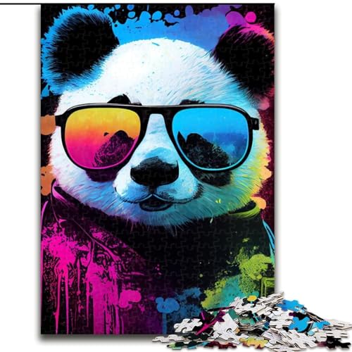 1000-teiliges Puzzle für Erwachsene, Panda-Tier-Popart, Holzpuzzle, interaktives Familienspiel, DIY-Heimdekoration, Gehirn-Herausforderung, Geschenk, Größe 26x38cm 1000-teiliges Puzzle für Erwachsene, Panda-Tier-Popart, Holzpuzzle, interaktives Familienspiel, DIY-Heimdekoration, Gehirn-Herausforderung, Geschenk, Größe 26x38cm von WGLINGX