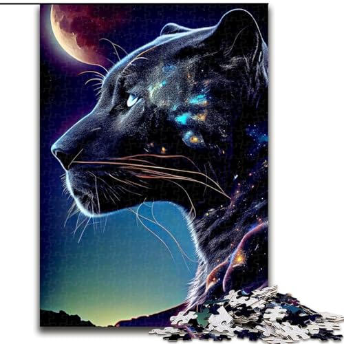 1000-teiliges Puzzle für Erwachsene, Panther-Puzzles für Erwachsene, 1000 Teile, Lernspielzeug, Größe 26x38cm von WGLINGX