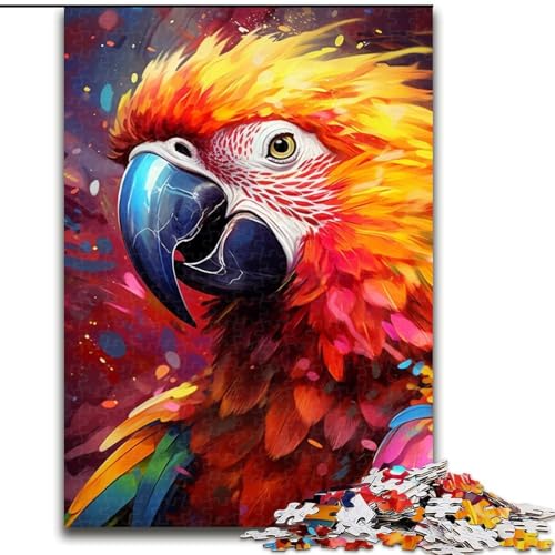 1000-teiliges Puzzle für Erwachsene, Papagei, 1000 Teile, Puzzle-Geschenke, Heimdekoration und interaktives Familienspiel, (Größe 26x38cm) von WGLINGX