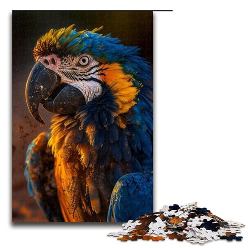1000-teiliges Puzzle für Erwachsene, Papagei, Lernspiele, Heimdekoration, Puzzle, Weihnachts- und Geburtstagsgeschenk, 19,69 x 29,53 Zoll 1000-teiliges Puzzle für Erwachsene, Papagei, Lernspiele, Heimdekoration, Puzzle, Weihnachts- und Geburtstagsgeschenk, 19,69 x 29,53 Zoll von WGLINGX