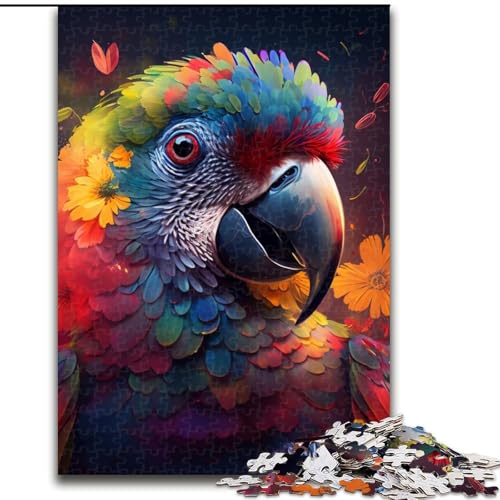 1000-teiliges Puzzle für Erwachsene, Papagei-Puzzle, 1000 Teile für Erwachsene, Familieninteraktion und Gehirn-Herausforderung, Familienaktivitäts-Herausforderung (Größe 26x38cm) von WGLINGX