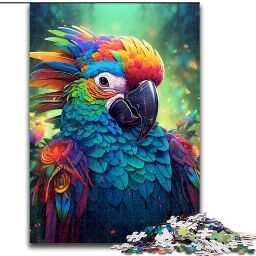 1000-teiliges Puzzle für Erwachsene, Papagei-Puzzle für Erwachsene, 1000 Teile, ideales DIY-Dekor und Denksport-Geschenk (Größe 26x38cm) von WGLINGX
