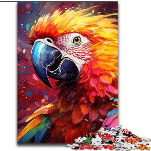 1000-teiliges Puzzle für Erwachsene, Papagei-Puzzle für Erwachsene, 1000 Teile, ideales DIY-Dekor und Denksport-Geschenk (Größe 38x26cm) von WGLINGX