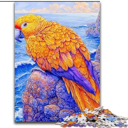 1000-teiliges Puzzle für Erwachsene, Papageien-Puzzle, 1000 Teile, Familie und Freunde, knifflige Herausforderung (Größe 26x38cm) von WGLINGX