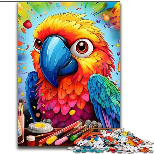 1000-teiliges Puzzle für Erwachsene, Papageien-Puzzle, 1000 Teile für Erwachsene, Feiertage und Geburtstage (Größe 50x75cm) von WGLINGX