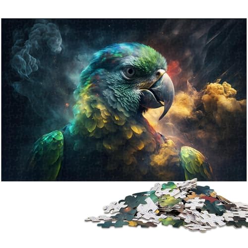 1000-teiliges Puzzle für Erwachsene, Papageien-Puzzle als Geschenk (Größe 50 x 75 cm) von WGLINGX