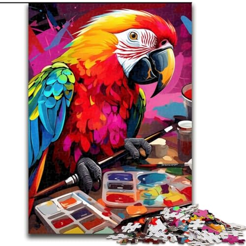 1000-teiliges Puzzle für Erwachsene, Papageien-Puzzle für Erwachsene, perfekt für Teenager und Familien, (Größe 26x38cm) von WGLINGX