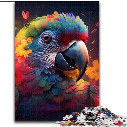 1000-teiliges Puzzle für Erwachsene, Papageien-Puzzle für Erwachsene, perfekt für Teenager und Familien, (Größe 38x26cm) von WGLINGX
