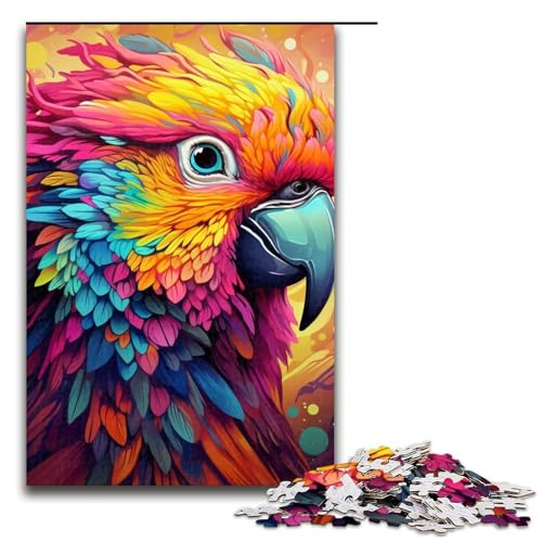 1000-teiliges Puzzle für Erwachsene, Papageien-Puzzle für Erwachsene und Teenager, Holzpuzzle, tolles Geschenk, 50 x 75 cm 1000-teiliges Puzzle für Erwachsene, Papageien-Puzzle für Erwachsene und Teenager, Holzpuzzle, tolles Geschenk, 50 x 75 cm von WGLINGX