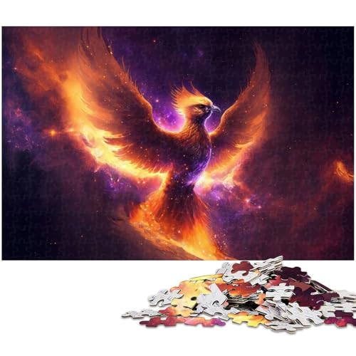 1000-teiliges Puzzle für Erwachsene, Phoenix-Puzzles für Holzpuzzles, Spielzeug, Denkspiel (Größe 50 x 75 cm) von WGLINGX