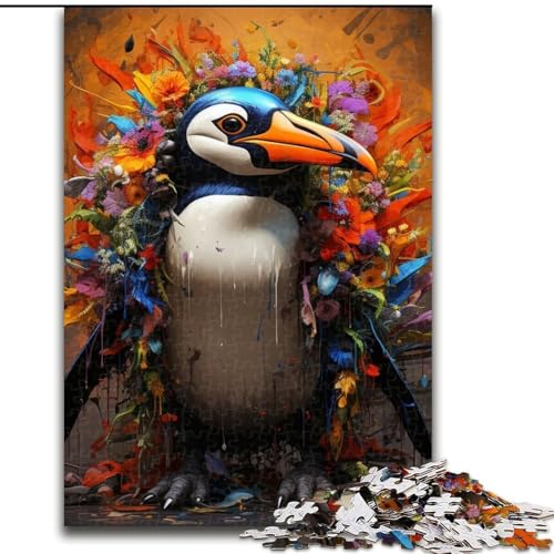 1000-teiliges Puzzle für Erwachsene, Pinguin-Puzzle für Erwachsene, für Jugendliche ab 14 Jahren, Heimdekoration (Größe 26x38cm) von WGLINGX