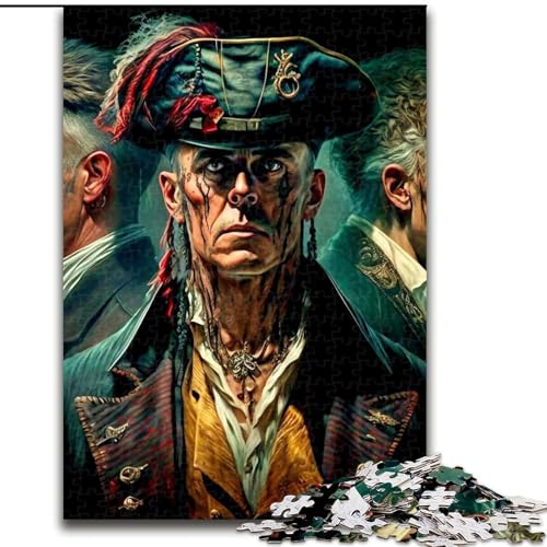 1000-teiliges Puzzle für Erwachsene, Piratenkapitän, Holzpuzzle, interaktives Familienspiel, DIY-Heimdekoration, Gehirn-Herausforderung, Geschenk, Größe 26x38cm 1000-teiliges Puzzle für Erwachsene, Piratenkapitän, Holzpuzzle, interaktives Familienspiel, DIY-Heimdekoration, Gehirn-Herausforderung, Geschenk, Größe 26x38cm von WGLINGX