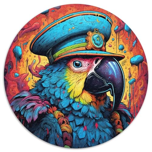 1000-teiliges Puzzle für Erwachsene, Piratenpapagei, runde Papierpuzzles, Familienaktivität, einzigartiges Geschenk für Feiertage und Geburtstage 67,5 x 67,5 cm 1000-teiliges Puzzle für Erwachsene, Piratenpapagei, runde Papierpuzzles, Familienaktivität, einzigartiges Geschenk für Feiertage und Geburtstage 67,5 x 67,5 cm von WGLINGX