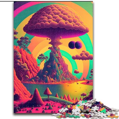 1000-teiliges Puzzle für Erwachsene, Psychedelische Natur, Papppuzzles, Spaß für die ganze Familie, Basteln, perfekt für Geburtstage, Feiertage, Größe 26x38cm 1000-teiliges Puzzle für Erwachsene, Psychedelische Natur, Papppuzzles, Spaß für die ganze Familie, Basteln, perfekt für Geburtstage, Feiertage, Größe 26x38cm von WGLINGX