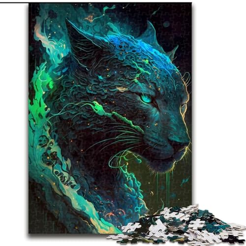 1000-teiliges Puzzle für Erwachsene, Puma, skurrile Papppuzzles, Spaß für die ganze Familie, Basteln, perfekt für Geburtstage, Feiertage, Größe 26x38cm 1000-teiliges Puzzle für Erwachsene, Puma, skurrile Papppuzzles, Spaß für die ganze Familie, Basteln, perfekt für Geburtstage, Feiertage, Größe 26x38cm von WGLINGX