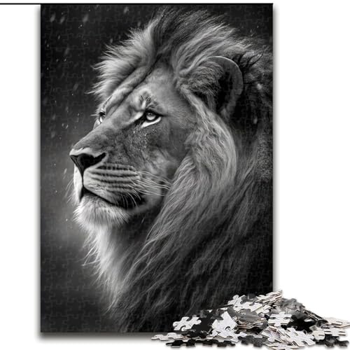 1000-teiliges Puzzle für Erwachsene, Rainy Lion, Holzpuzzle, interaktives Familienspiel, DIY-Heimdekoration, Gehirn-Herausforderung, Geschenk, Größe 26x38cm 1000-teiliges Puzzle für Erwachsene, Rainy Lion, Holzpuzzle, interaktives Familienspiel, DIY-Heimdekoration, Gehirn-Herausforderung, Geschenk, Größe 26x38cm von WGLINGX
